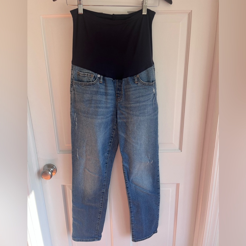 GAP Maternity Straight Leg Jeans with Black Panel